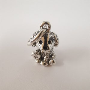 Poodle Puppy Dog Charm ALE S925 Sterling Silver pendant