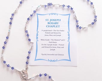22 inch St. Joseph Rosary Chaplet