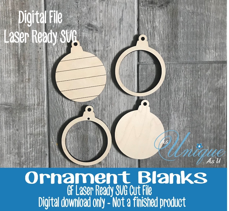 Laser SVG Cut File Ornament Blanks Ornament Bauble Ornament Etsy Canada