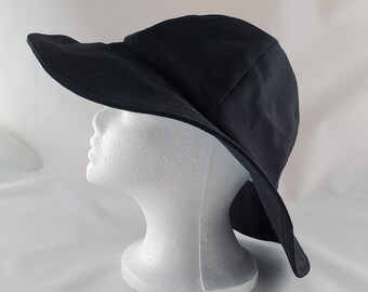 Mystery Midnight Black Garden Beach Sun Hat