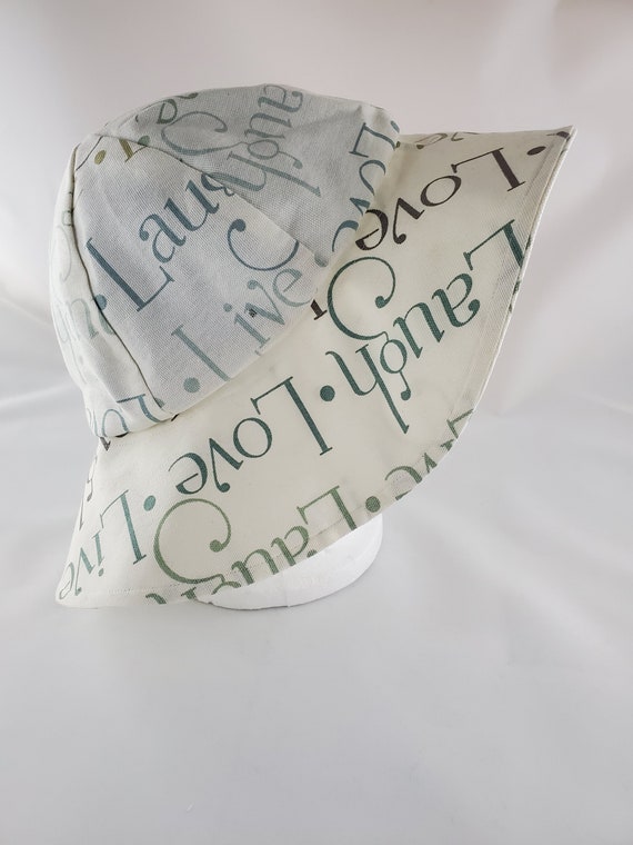 Floppy Live Laugh Love Beach Garden Sun Hat - Etsy