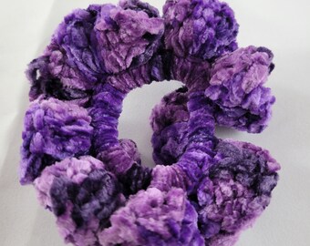 Velvet Hair Tie Hair Band Ponytail Holder Light Purple