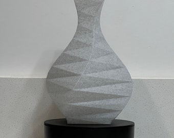Wide Spiral Geometric Vase