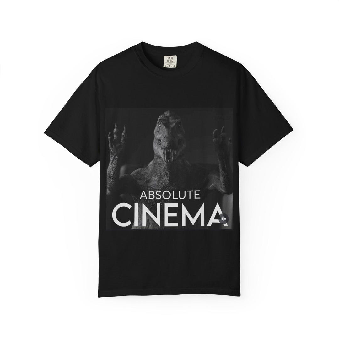 Funny Absolute Cinema Dinosaur T-rex Meme T-shirt - Etsy