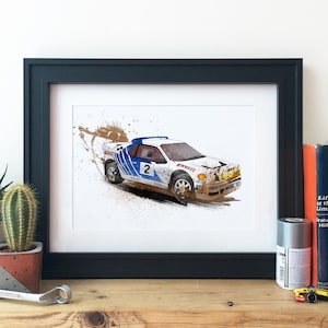 Ford Rs200 Rally Car Illustration