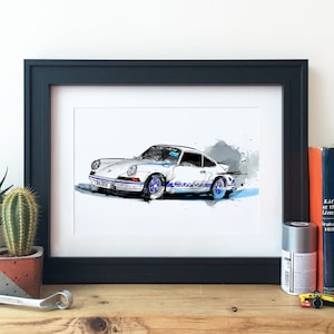 Porsche Carrera GT Car Illustration