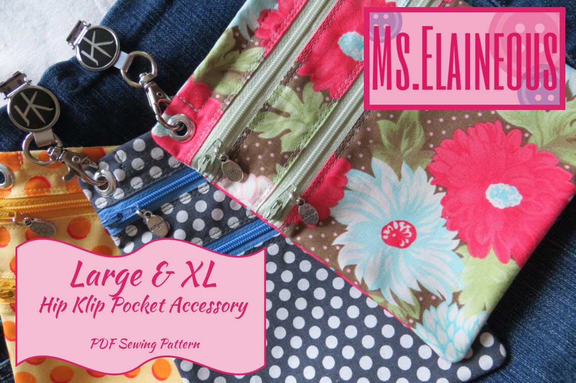 Hip Klip Pattern Hip Klips Hip Klip Pocket Accessory LARGE Etsy