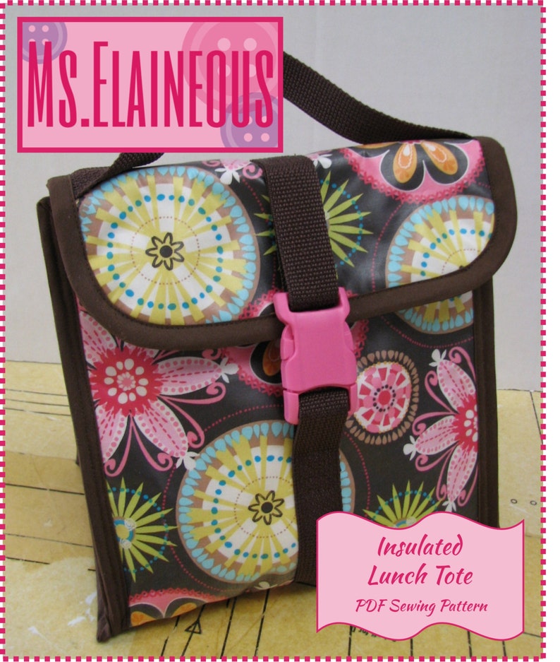 Lunch Bag Pattern Lunch Tote Pattern Sewing Pattern Lunch Etsy UK