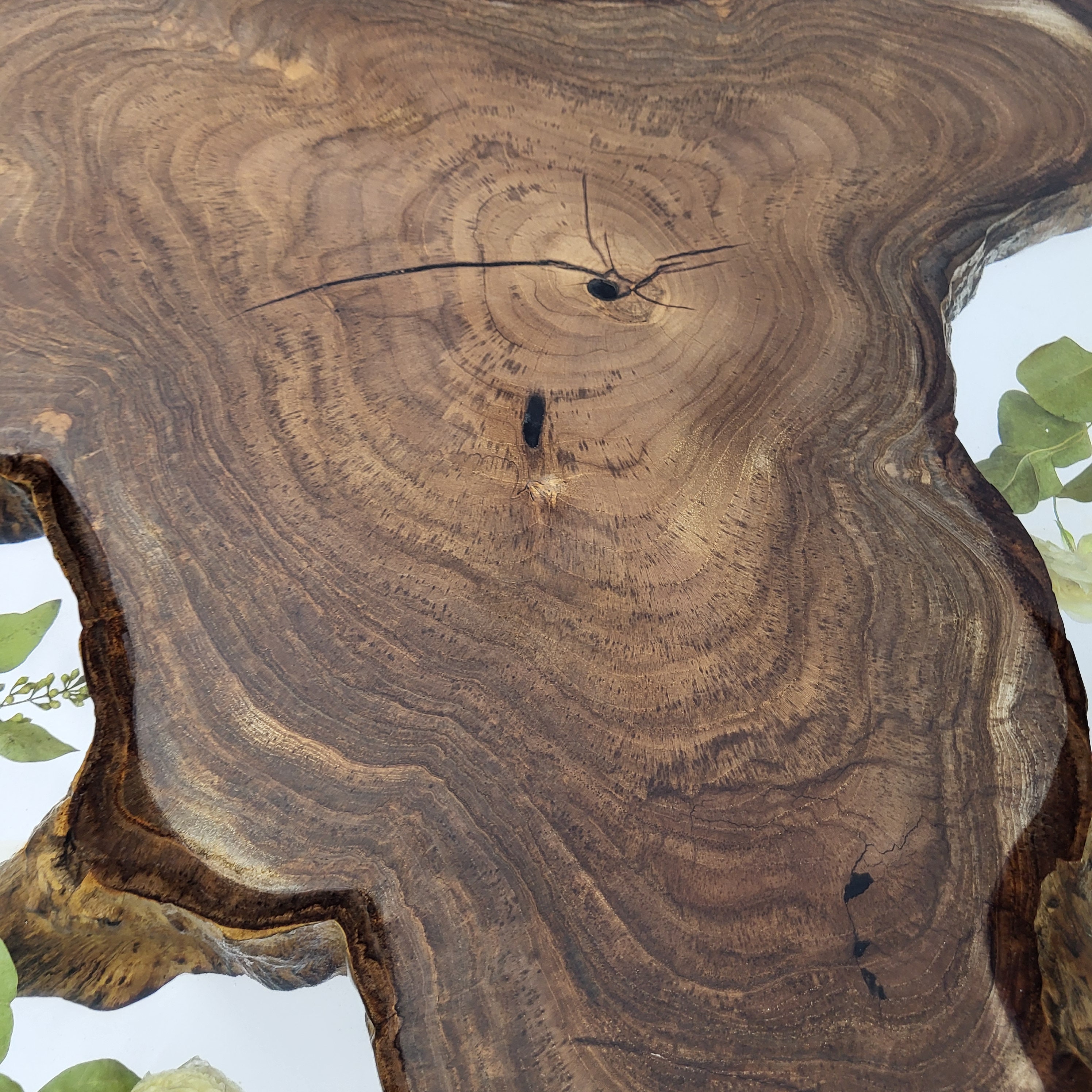 Epoxy Flower Table, Flower Coffee Table, Table With Flower, Floral