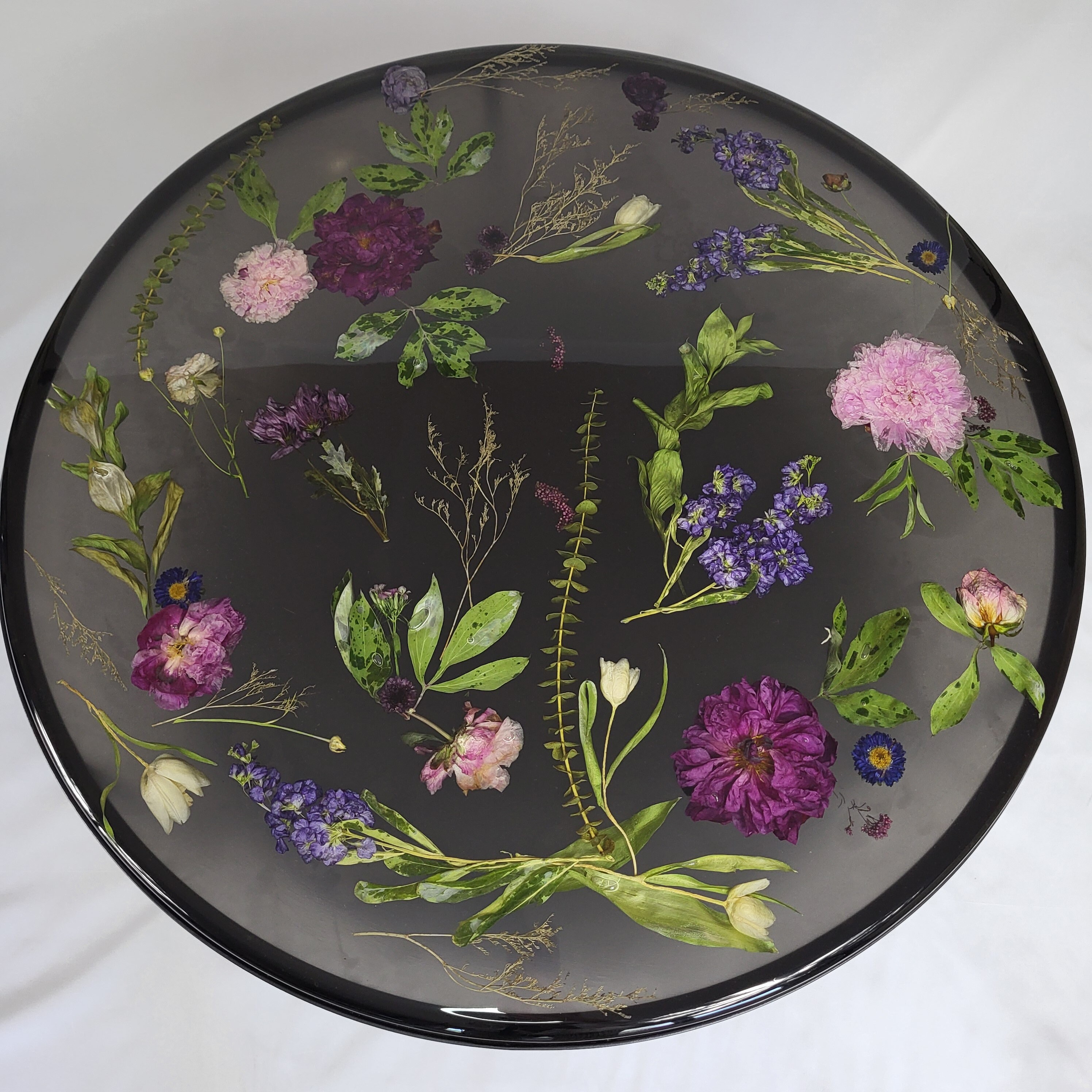 Epoxy Flower Table, Flower Coffee Table, Table With Flower, Floral