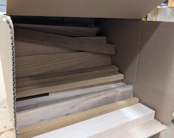 Hardwood Scrap Box 30–40 lb | White Oak, Walnut, Maple, Cherry | Turning & Craft Lumber
