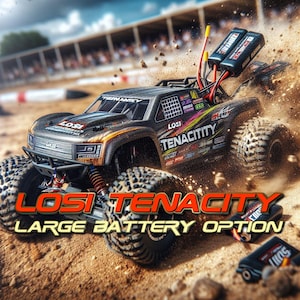 Losi tenacity TT DB ST, Battery Standoffs & Cable Wrap