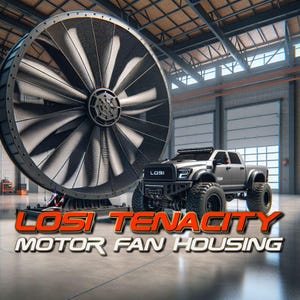 Losi tenacity TT DB ST, Motor fan housing & esc wire cover