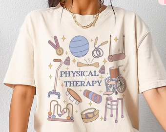 Comfort Colors® Physical Therapy Shirt, Doctor Physical Therapist Gift, PT Graduation Shirt, Pediatric Therapy Tee, DPT Student Sweatshirt