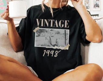 Personalized 30th Birthday Shirt, Custom Vintage Photo And Year Shirt, 40th Birthday Gift, Funny 30th Birthday T Shirt,Custom Picture Shirts