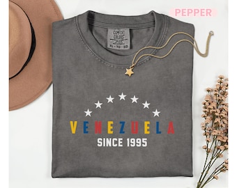 Comfort Colors® Venezuela Shirt, Custom Venezuela Flag T-Shirt, South America Travel Gift, Patriotic Venezuela Sweatshirt, Latina Pride Tee