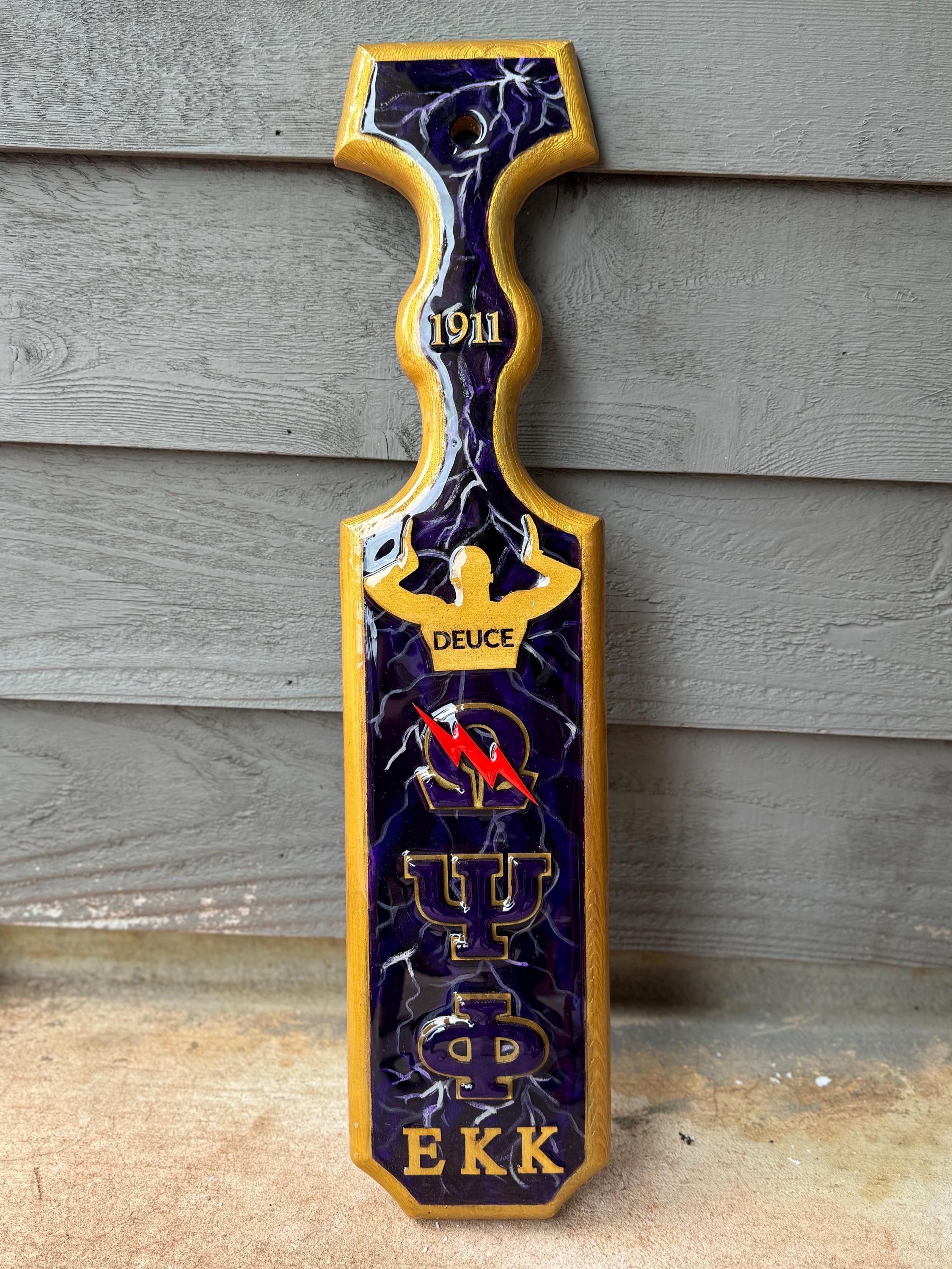 15" Sorority Paddle, Unfinished Solid Pine Wooden Paddle, Smooth Wooden Fraternity Paddle For Drawing/Crafts