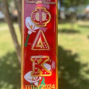 18”inch customized Greek inspired paddle