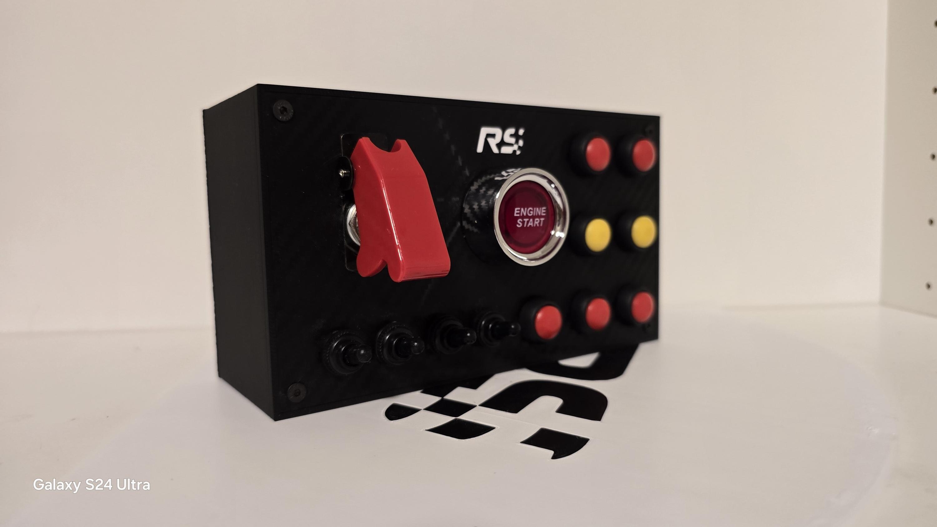 PCシムレース用ボタンボックス（カーボン、突起） Amazon | SIMPUSH シムレーシング用品 ボタンボックス button