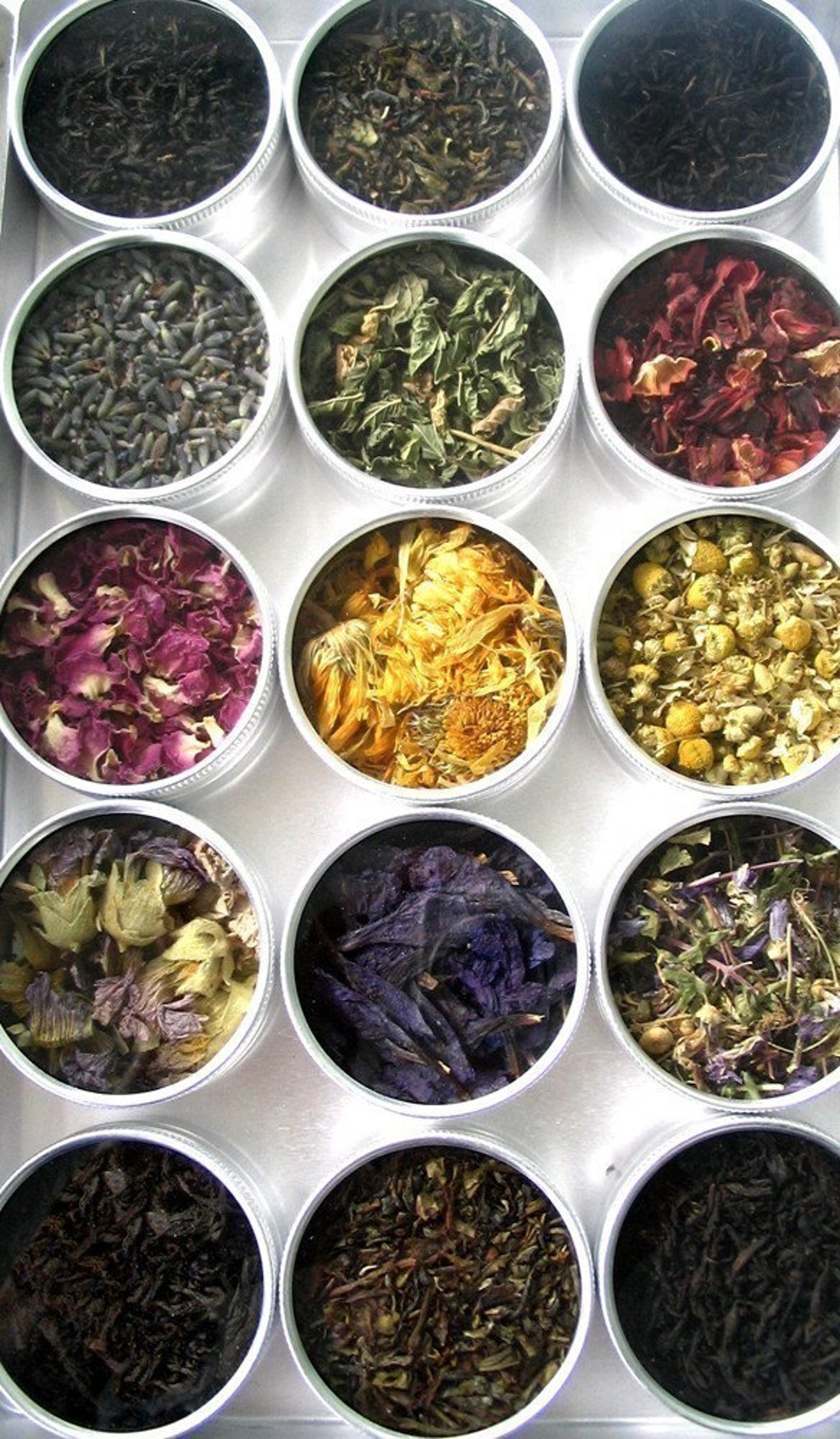 Green Herbal Tea Kit. Set of 15. Custom Tea Blends for a Tea Etsy