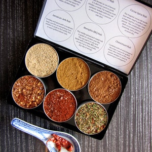 gourmet BBQ rubs kit for chicken and pork gift set of 6 a great gift set for the grill guru image 4