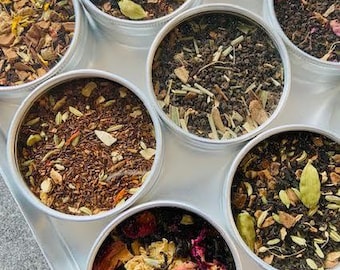 Chai Lovers Tea Kit. 12 organic black and herbal chai teas to savor.