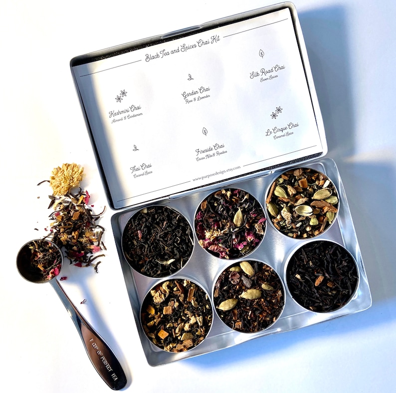 Chai Tea Blends in a Gift Box Organic and Fair Trade Teas and Etsy