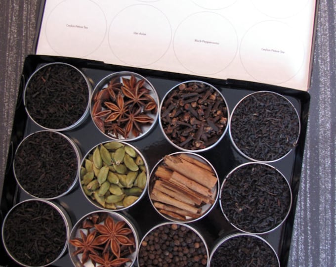 DIY Chai Tea Kit With Organic and Fair Trade Spices Set of 12 a Perfect