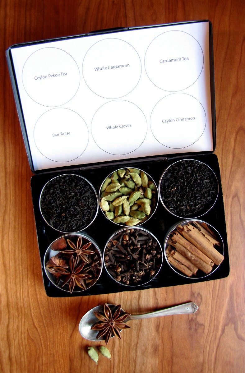 Organic DIY Chai Tea Kit With Recipe Set of 6 a Great Gift Etsy Canada