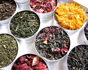 Herbal Tea Gift Set: Green Tea, Flower Petals & Herbs