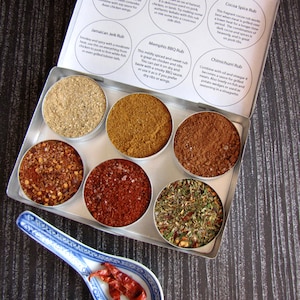 gourmet BBQ rubs kit for chicken and pork gift set of 6 a great gift set for the grill guru image 5