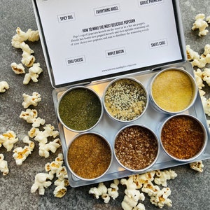 Popcorn Salt Seasoning Kit for Gourmet Snacking,