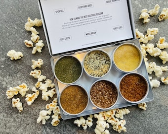 Popcorn Salt Seasoning Kit for Gourmet Snacking,