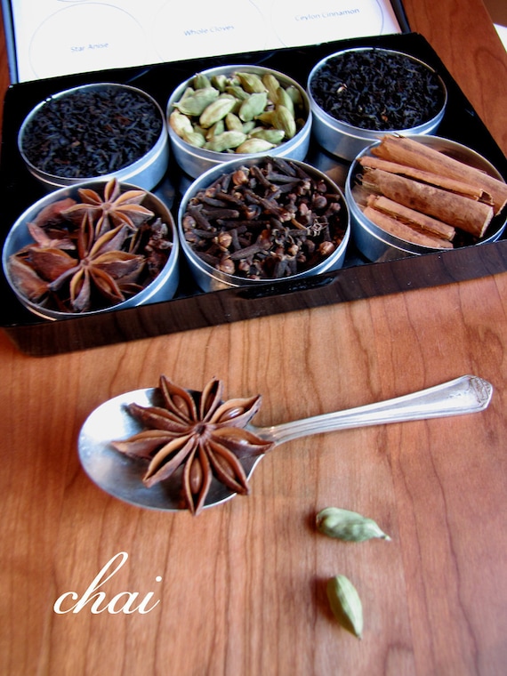 Organic DIY Chai Tea Kit With Recipe Set of 6 a Great Gift for Your  Favorite Tea Lover. 