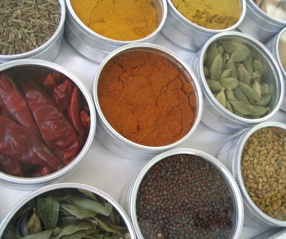 Indian spice kit - set of 15 - recipes included. the flavors of India…