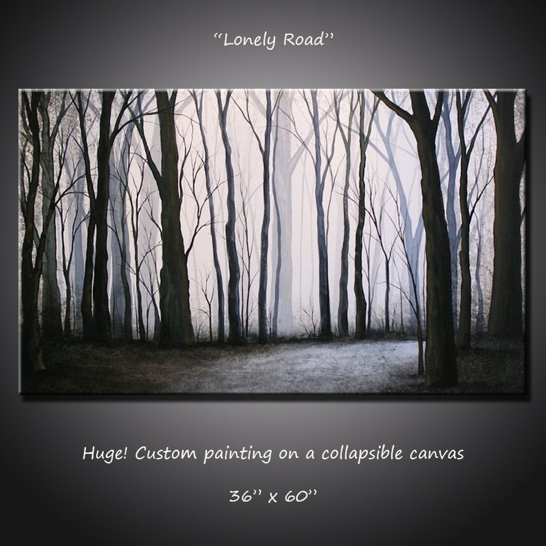 Extra Large Wall Art Modern Landscape Painting Decor... Etsy