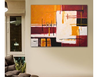 Original Art / Extra Large Abstract Contemporary Wall Painting Modern Decor "Synergy", by Amy Giacomelli / Lots of different sizes available