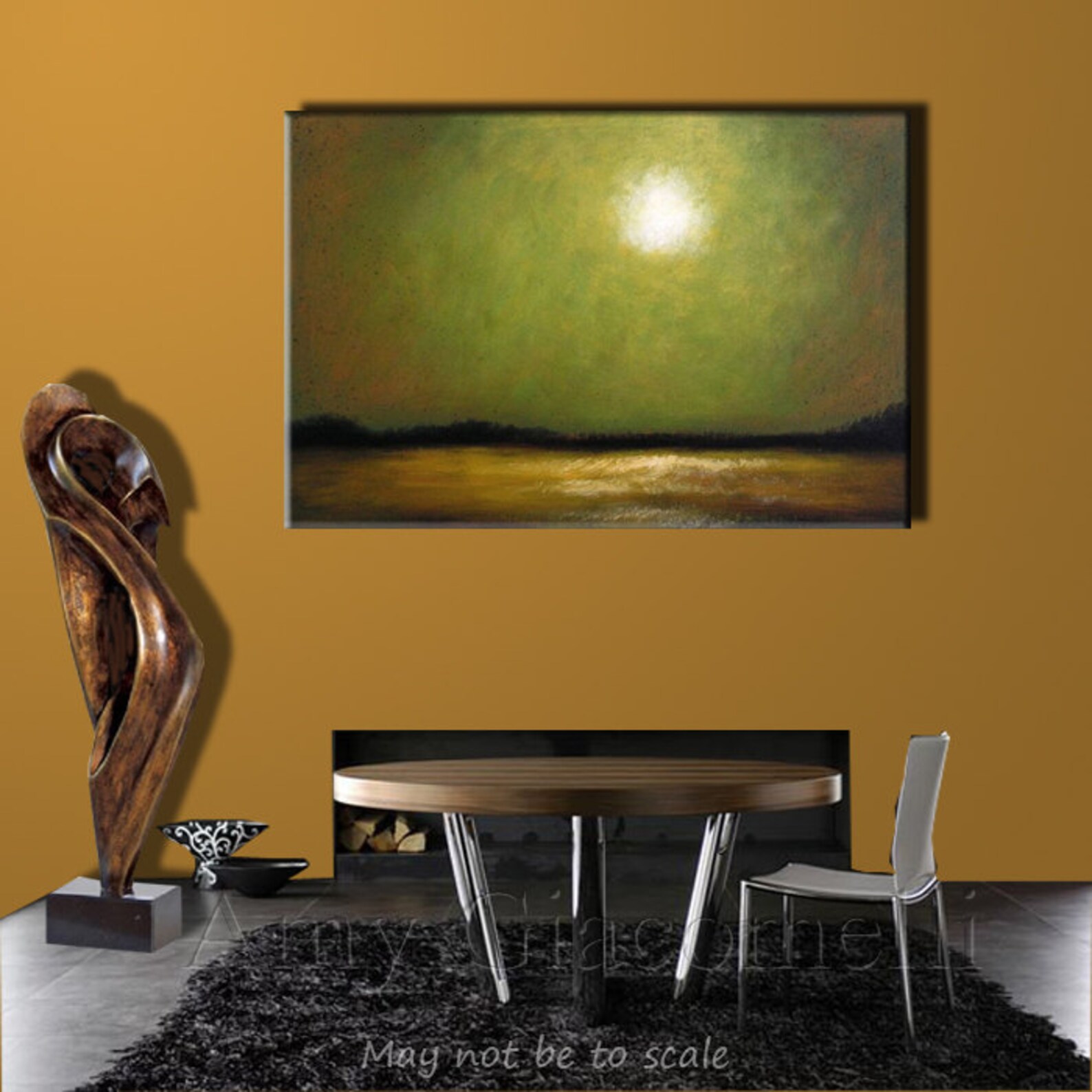 Extra Large Original Wall Art Abstract Landscape Huge Decor Etsy