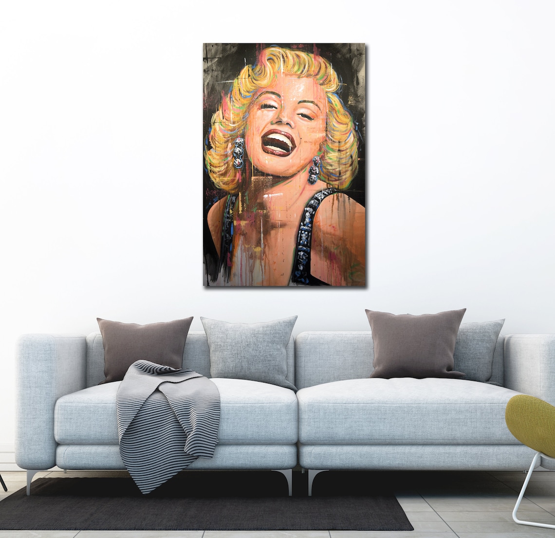 Marilyn Monroe Original Portrait Painting Hollywood Icon Art - Etsy