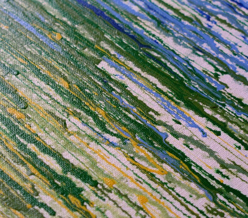 Large Wall Art / Abstract Art Rainbow Painting Original Large Etsy