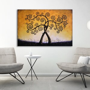 Large Wall Art / Landscape Tree Painting / Acrylic Wall Decor / Original painting / Extra large living room art / Made in America image 6