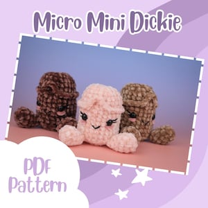 Micro Mini Dickie Penis Crochet PDF Pattern - Digital Download