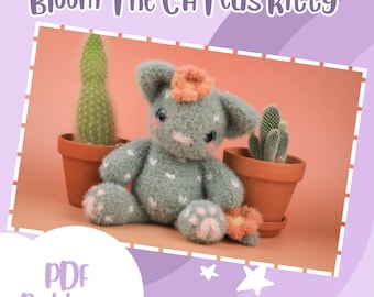 Bloom The CATcus Kitty Amigurumi Crochet PDF Pattern - Digital Download
