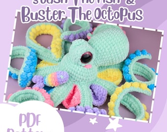 Stashbuster Octopus Amigurumi Crochet PDF Pattern - Digital Download
