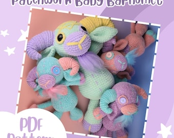 Patchwork Baby Baphomet PDF Pattern - Digital Download