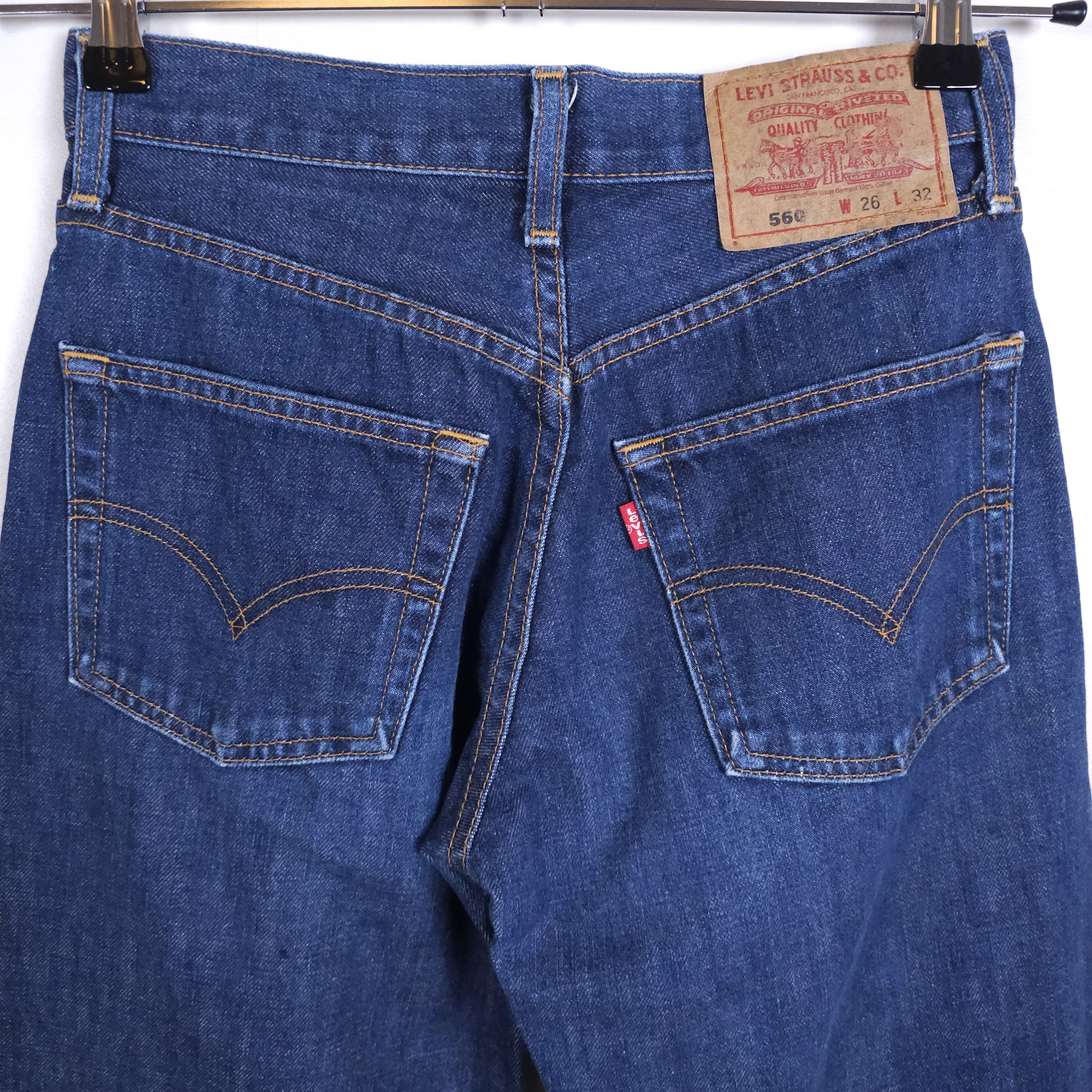 LEVI'S 560 Jeans W26xl25 Blue 90's Vintage 1998 Made Japan