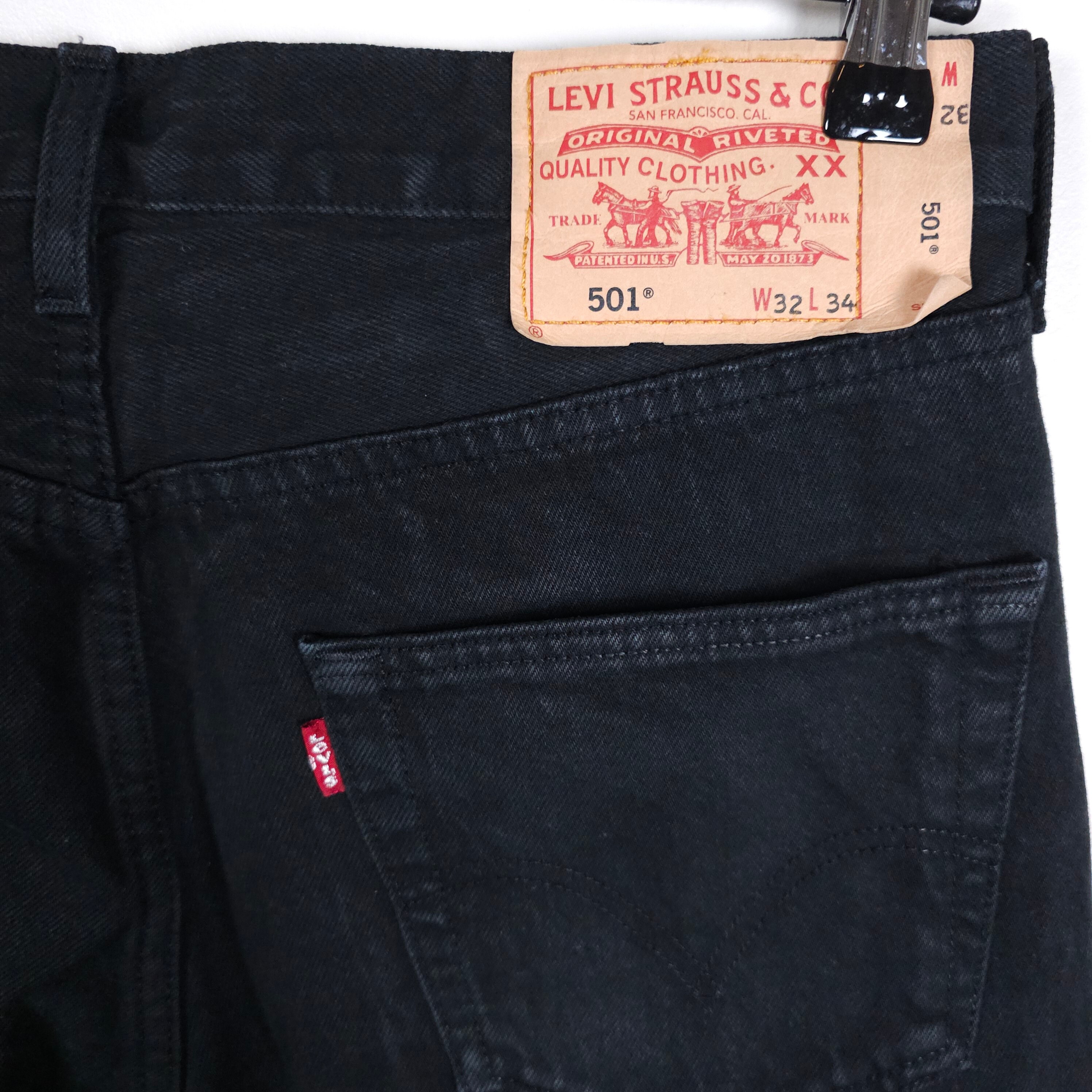 LEVI'S 501xx Jeans W32xl32 Charcoal Black 90's Vintage 1997 LEVI'S 501xx Jeans W32xl32 Charcoal Black 90's Vintage 1997
