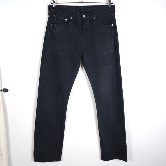 LEVI'S 501xx Jeans W32xl32 Charcoal Black 90's Vintage 1997 LEVI'S 501xx Jeans W32xl32 Charcoal Black 90's Vintage 1997
