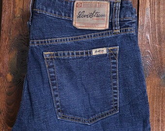 LEVI SIGNATURE Jeans W30xL31 Low Rise Bootcut 2004 Vintage Deep Blue Denim 2155