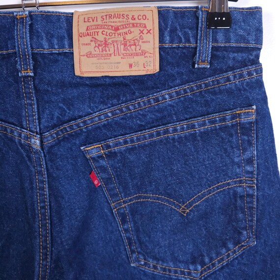 LEVI'S 505xx Jeans 1986 Vintage W34xL32 Slim Fit … - image 7